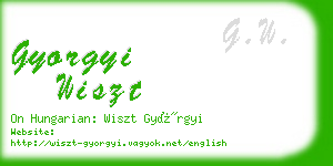 gyorgyi wiszt business card